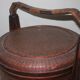 Antique basket in wood and rattan with 3 sections, 1900