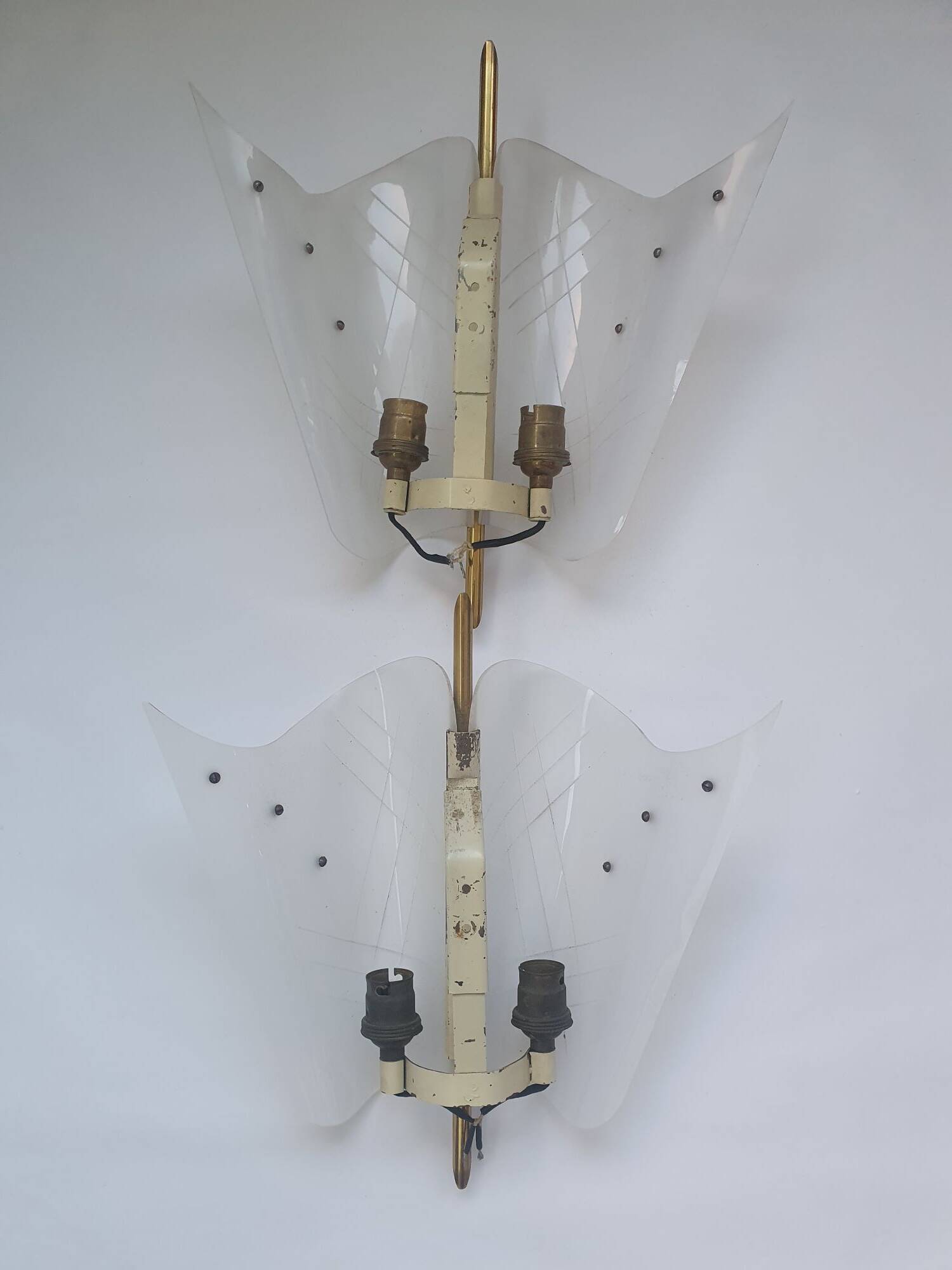 Pair of 50s Rockabilly Butterfly Wall Lights