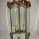 Corridor bronze & bevelled glass hanging lamp