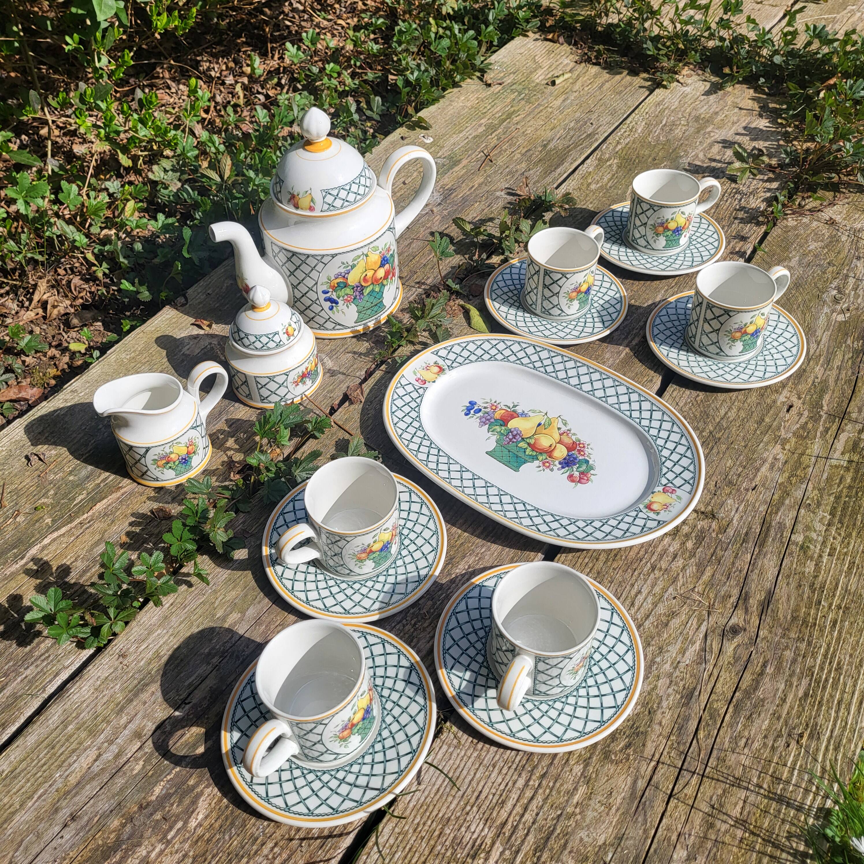 Service à café Villeroy et Boch, série Basket