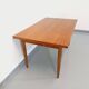Table à manger style scandinave vintage des années 50 60 en teck avec rallonges