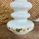White opaline glass vase
