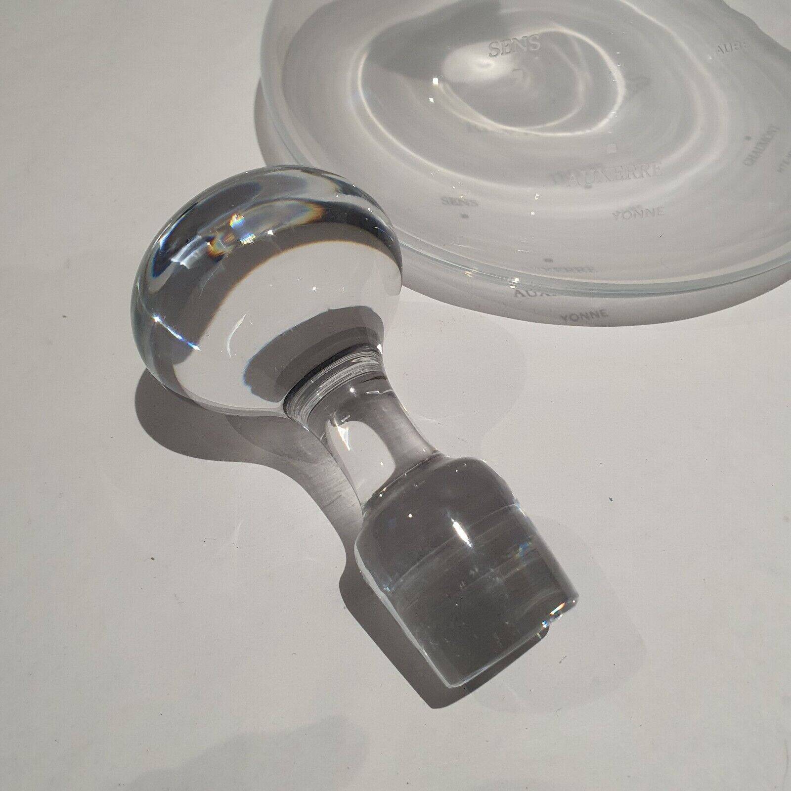 Crystal decanter carafe royales de champagne réseau de villes sens troyes ...