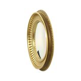Large Round Wooden Butler Mirror Convex Mirror Witches Eye Gold