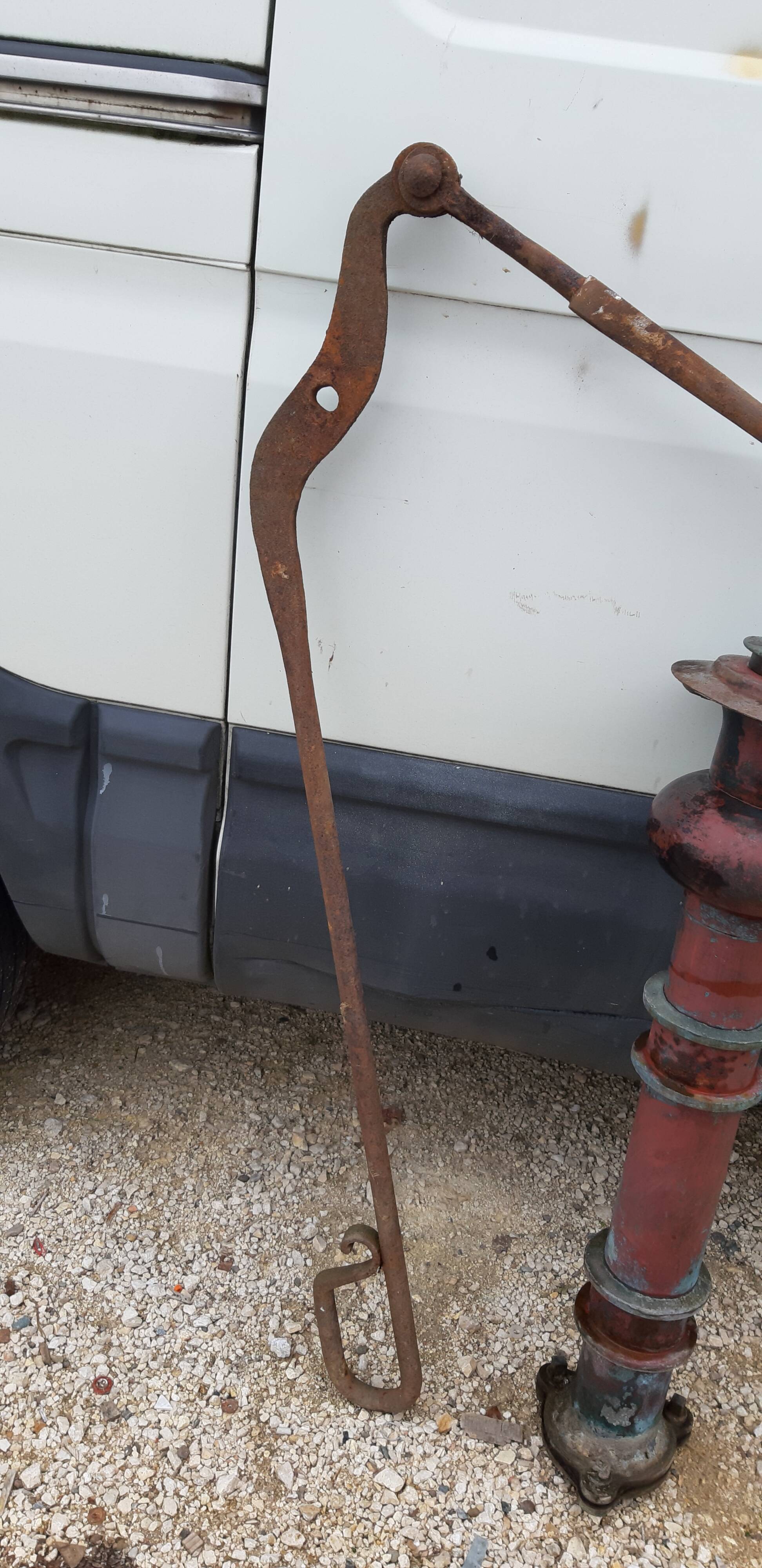 Red Copper Garden Well Pump 19th