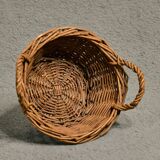 Small vintage wicker storage basket