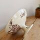 Antique compote dish made of ironstone, ivory and sepia, Clairefontaine with oriental decoration.