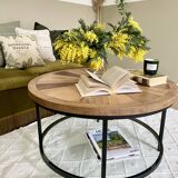 Inlaid coffee table