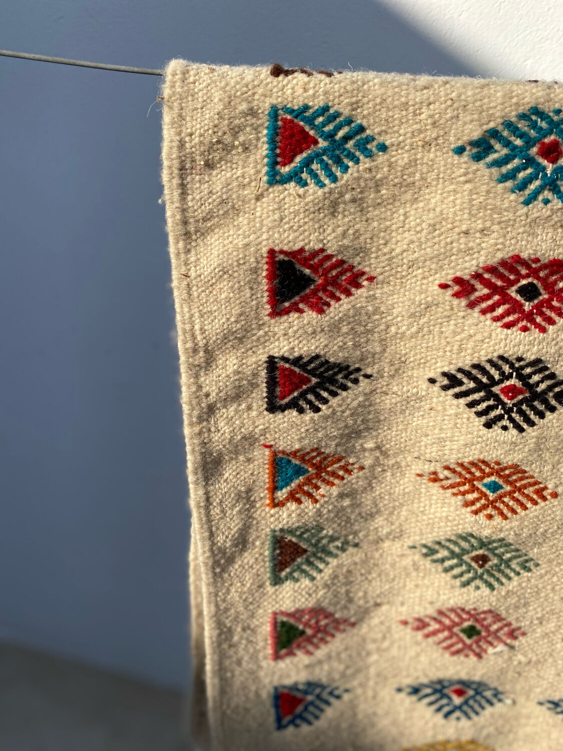 Berber corridor carpet in long wool