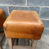 Vintage cognac stools from the 60s
