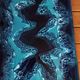 Blue rectangular plate Vallauris