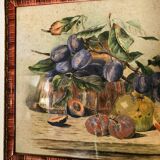 Watercolor still life fruits