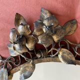 Old bronze frame mirror