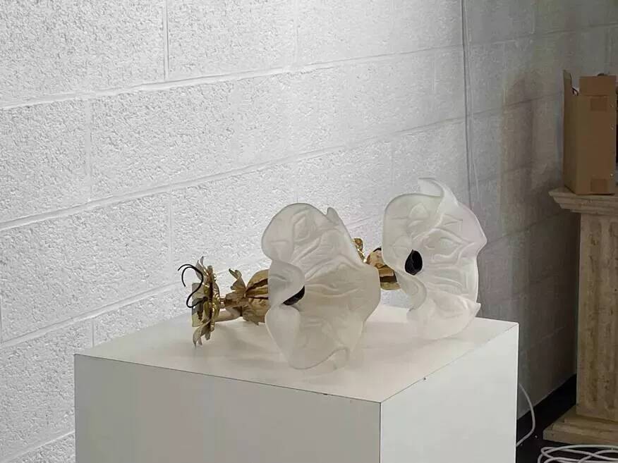 Pair of vintage gold wall lights