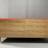 Mid-century folding sofa bed by Drevotvar, 1970s, Czechoslovakia