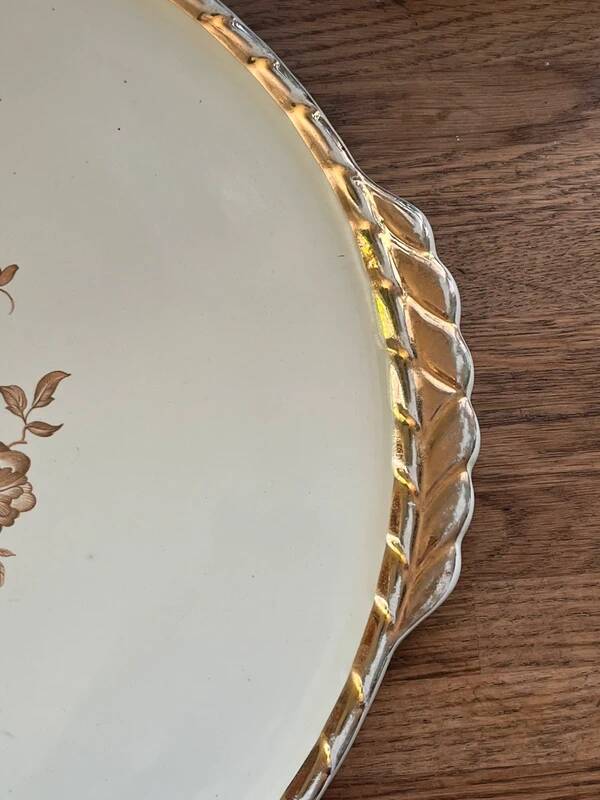 Salins earthenware serving dish