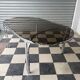 Vintage glass and chrome table