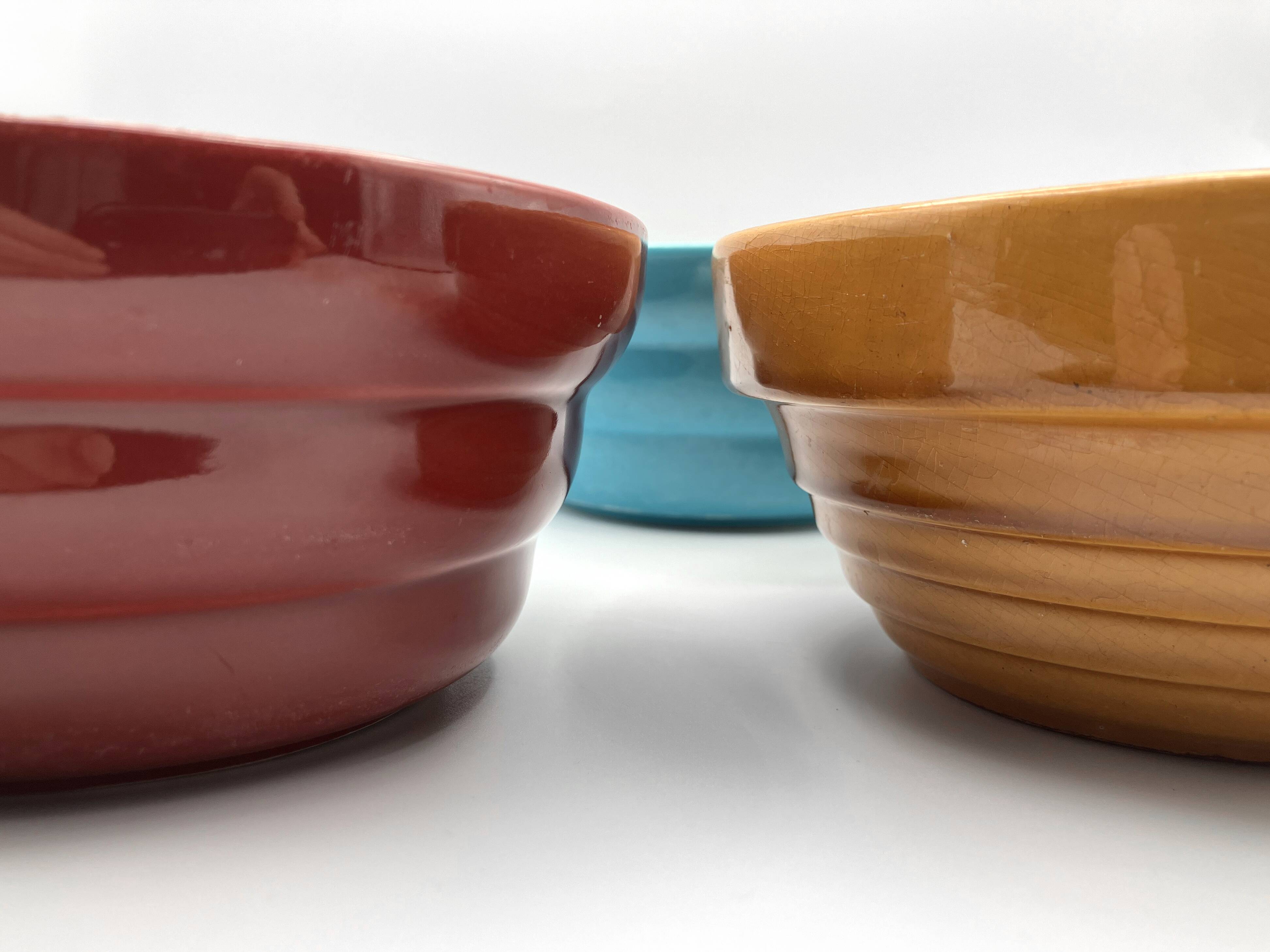 Trio of 1950s ceramic planters