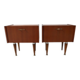 Mid century vintage set of 2 night stands