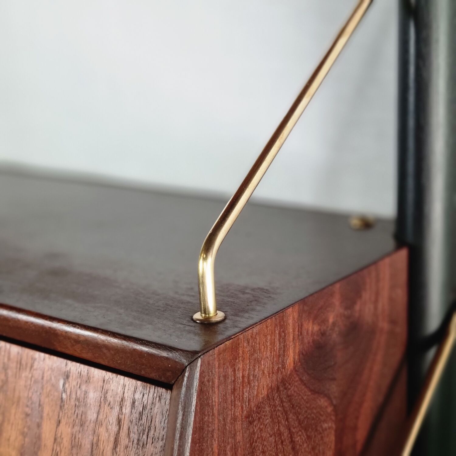Mid-Century Modern Free Standing Teak Wall Unit by Louis van Teeffelen for WéBé