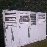 Shutters 4 leaves H148xL245cm antique oak pair 1