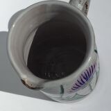 Artisanal pitcher Vallauris thistles 1l