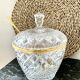 Bohemian crystal punch sangria pot