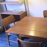 Metamorphic dining / coffee table in teak by Kai Kristiansen, Denmark 1960s