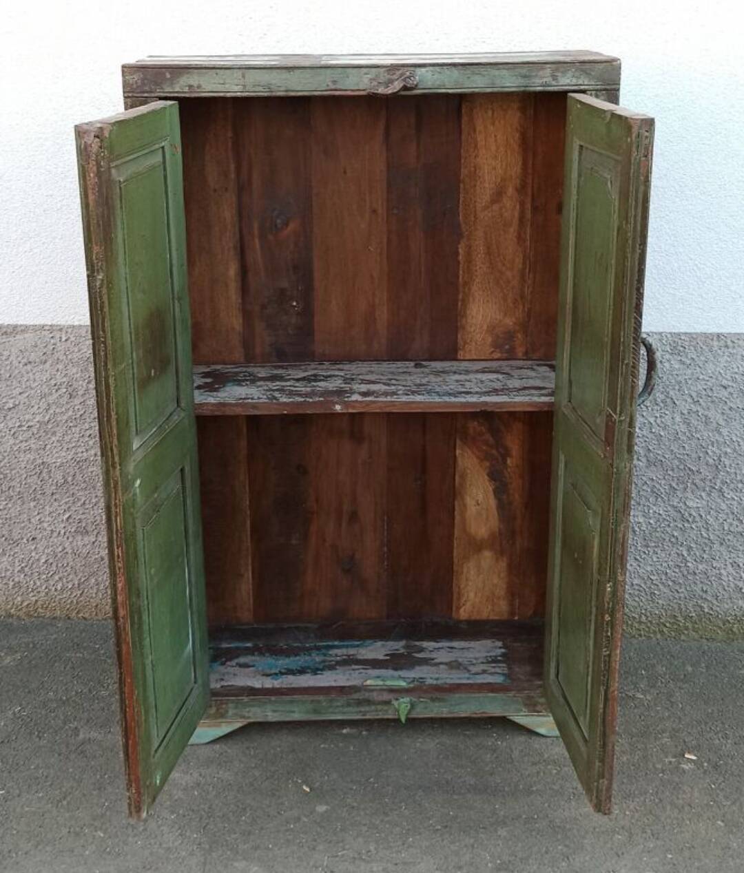 Small old wooden wardrobe