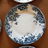 Set of 8 flat plates Saint Amand and Hamage