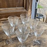 7 verres à pied