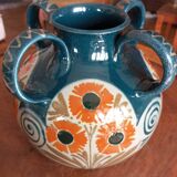 Elchinger ceramic vase with 4 handles