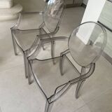 set of 2 x Louis Ghost armchairs Philippe Starck (Kartell)