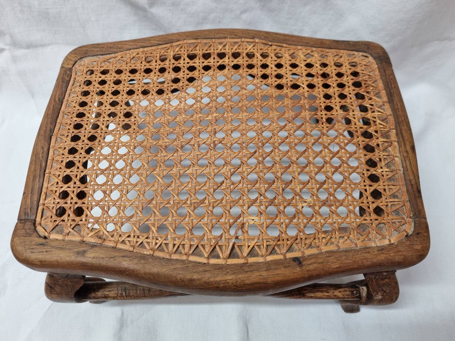 Thonet rattan footrest