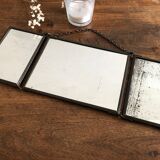 Triptych barber mirror 41.5 x 15 cm