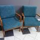 Fauteuil Knoll Antimot bleues années 1960