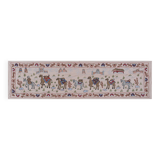 Hand knotted rug, vintage turkish rug 52x190 cm