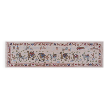 Tapis noué à la main, tapis turc vintage 52x190 cm