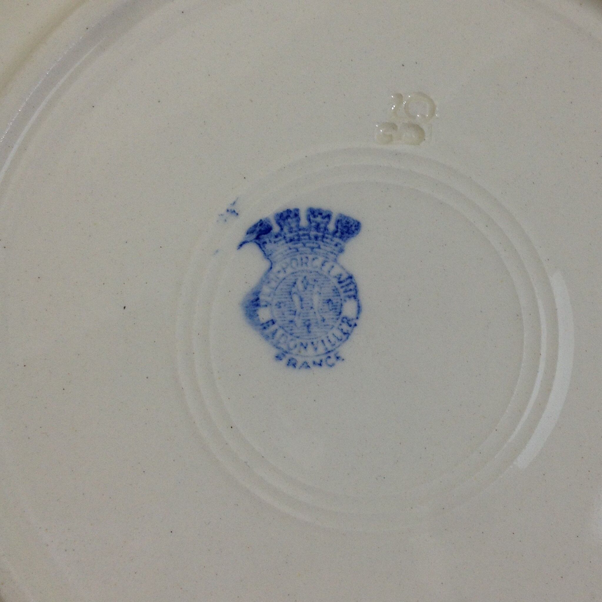 Six Badonviller hollow plates