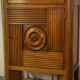 Solid oak display cabinet in the style of Charles Dudouyt, 1950s