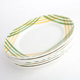 Lot of 6 plates Moulin des Loups