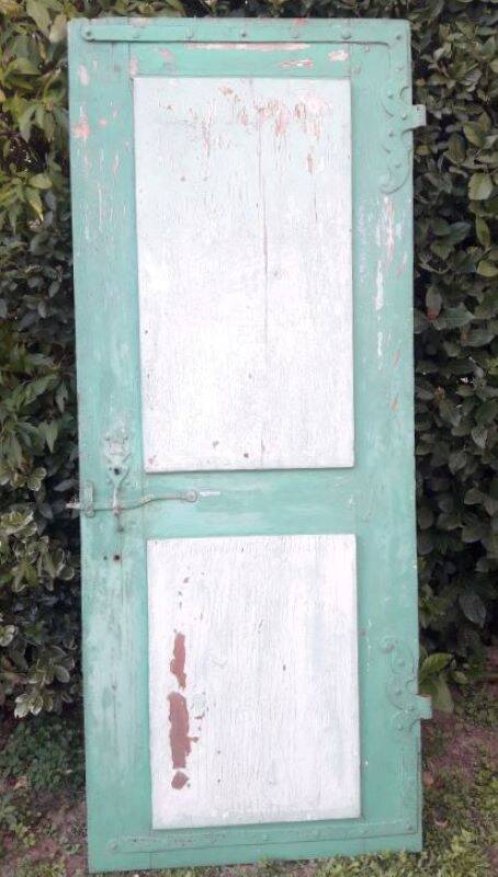 Door H186.5xW75cm with 18th century interior molding