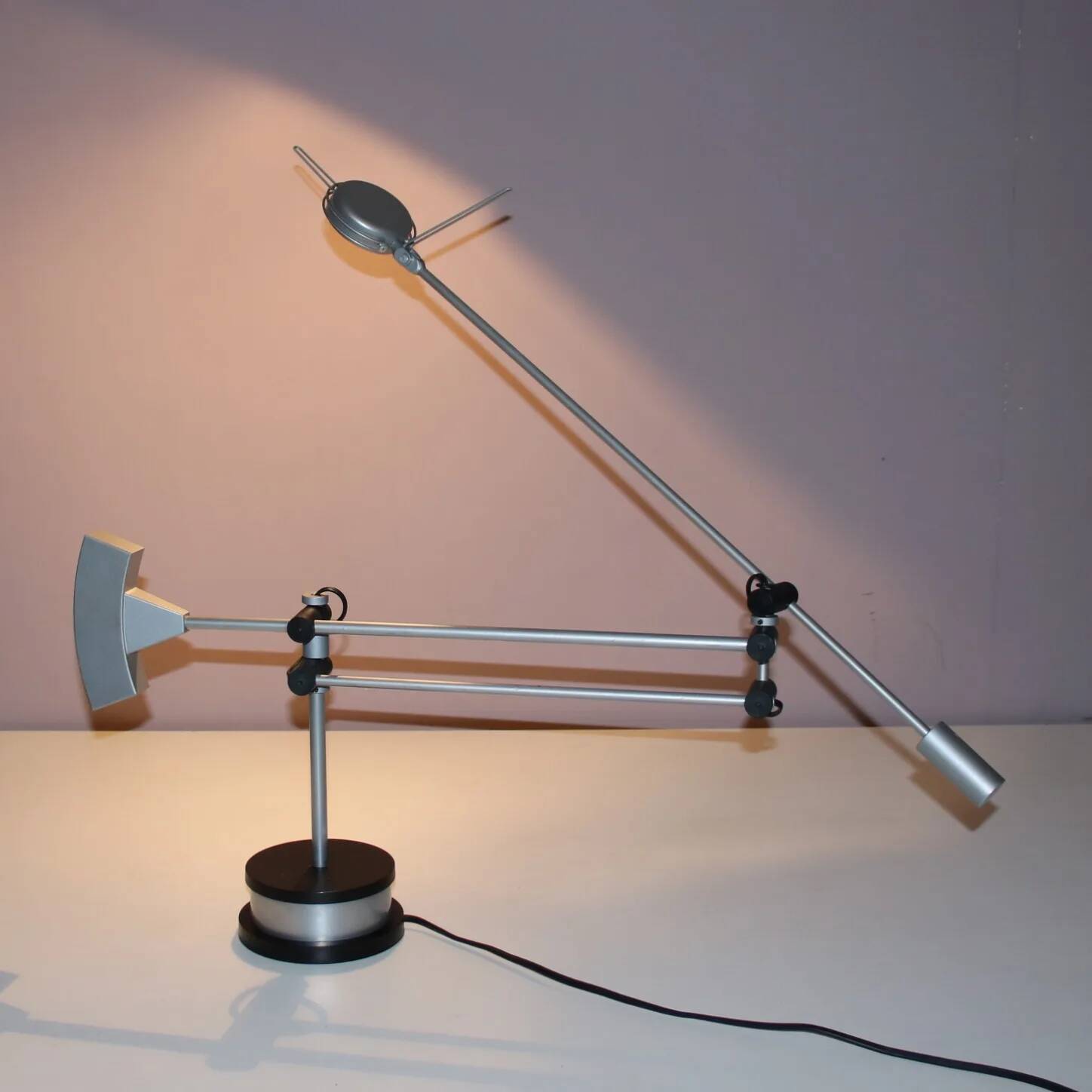 1980s adjustable desk lamp by Edwin Klein for Indoor, Netherlands