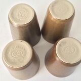 Set of 4 glasses in gres