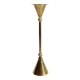 Scandinavian brass candle holder