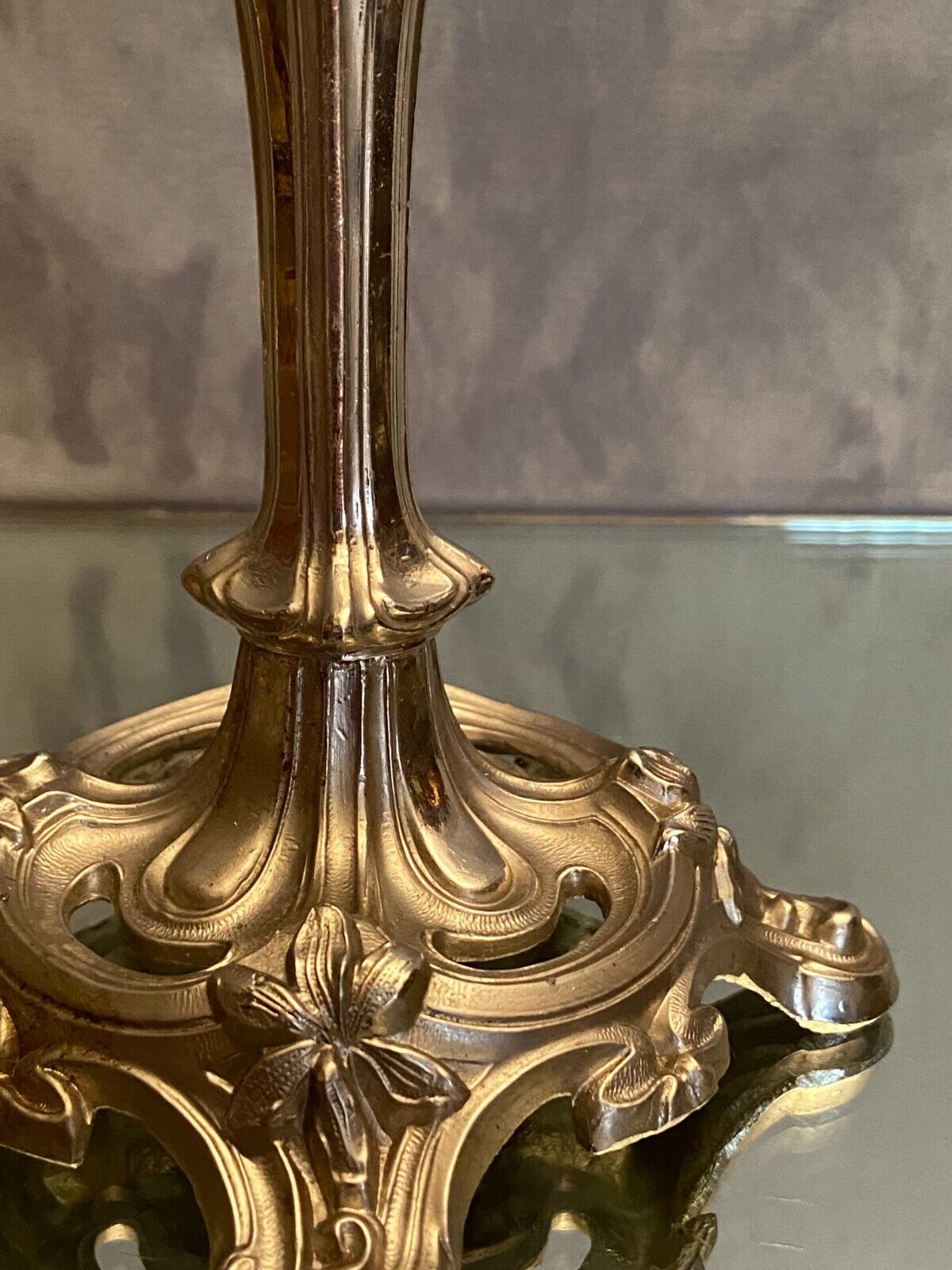 Pair of candlesticks in silver regulation art nouveau early twentieth century