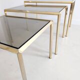Set of 3 Hollywood Regency Nesting Tables 1970's