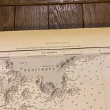 Nautical chart island of corsica corsica recorded germain- hatt bouillet 1884_1891 maritime chart ed 1952