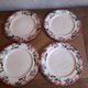Set of 9 dessert plates Longwy moèle Montmorency end 19th