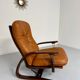 Antique "Panter" hanging armchair in Scandinavian design leather Westnofa an70